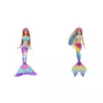 Barbie Malibu Zauberlicht Meerjungfrau Puppe & Dreamtopia Regenbogenzauber Meerjungfrauen-Puppe