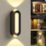 LED Außenwandleuchte IP65 für Innen und Außenbereich - Warmweiß - Up Down Licht - Wandlampe BENMA 6W