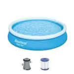 Bestway Aufblasbares Pool-Set Fast Set Rund 3,66 m x 76 cm