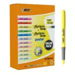 BIC Highlighter mit Keilspitze und Austrocknungsschutz