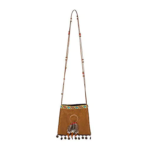 Handtasche Indianerin - Umhängetasche für Karneval und Mottoparty