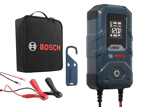 Bosch C70 Kfz-Batterieladegerät mit Erhaltungsfunktion für 12V/24V Blei-Säurebatterien