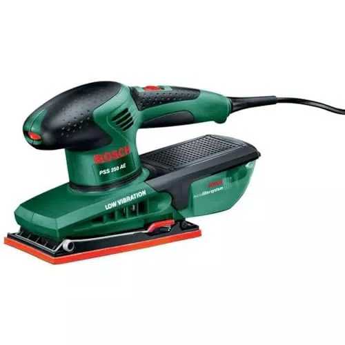 Bosch Schleifmaschine PSS 250 AE - Kompakte Elektroschleifer mit 250 Watt Leistung