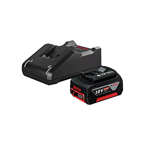 Bosch Professional 18V Akku Starter-Set (1x GBA 18V 4.0Ah Akku + Schnellladegerät)