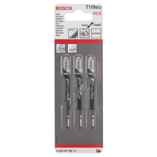 Bosch Professional 5 x Stichsägeblatt T 301 BCP Precision für Wood