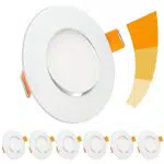 LED Einbaustrahler Dimmbar 230V Ultra Flach 5W 460lm Warmweiß - 6er Set