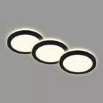 Briloner LED Einbaustrahler Set mit indirektem Licht, warmweiße Lichtfarbe - Schwarz
