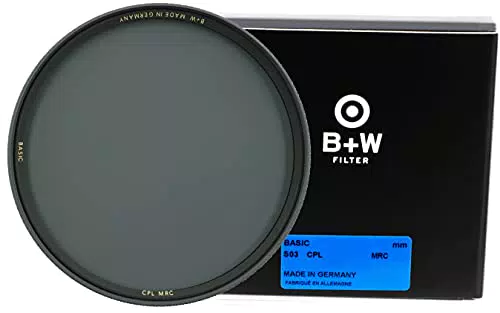 B+W Polarisationsfilter Zirkular - S03 Basic Line - 62 mm, MRC 16x - Für Weitwinkel- bis Teleobjektive