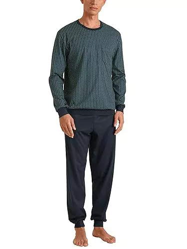 CALIDA Herren Pyjama Relax Imprint 2 Bündchen
