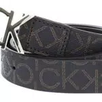 Calvin Klein Damen Gürtel Ck Mono Belt 3.5 cm aus Leder