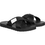 Calvin Klein Herren Sandalen Crisscross Badge Schwarz