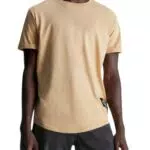 Calvin Klein Jeans Herren T-Shirt Kurzarm Badge Turn Up Sleeve Rundhalsausschnitt
