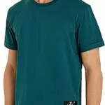 Calvin Klein Jeans Herren T-Shirt Kurzarm Badge Turn Up Sleeve Rundhalsausschnitt