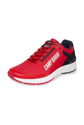 Camp David Herren Sneaker mit Logo-Artworks - Mission Red