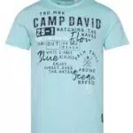 Camp David Herren Rundhalsshirt mit Wording Print