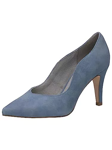 Caprice Damen Pumps aus blauem Wildleder