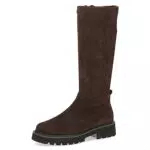 CAPRICE Damen Hohe Stiefel ohne Absatz bis zum Knie, Flach Weite G
