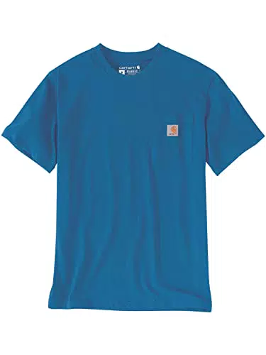 Carhartt Herren K87 Lockeres Kurzarm T-Shirt mit Tasche