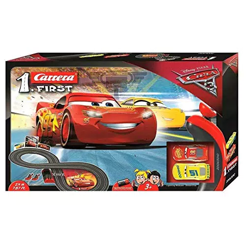 Carrera Disney Pixar Cars 3 Rennstrecke für Kleinkinder mit McQueen & Ramirez Spielzeugautos