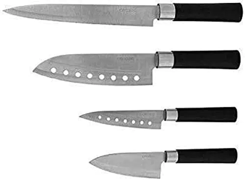 Cecotec Profi Santoku Messer-Set mit 4 Klingen.