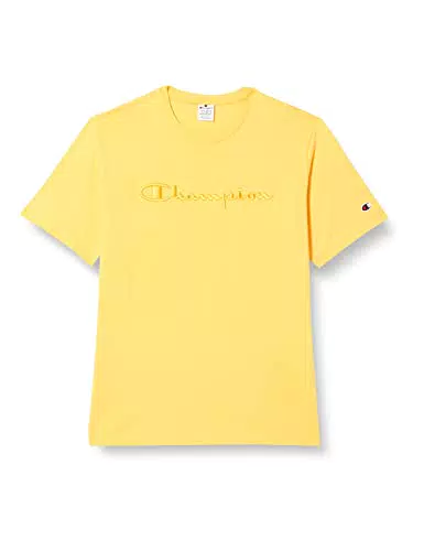 Champion Herren Rochester 1919 Logo Crewneck T-Shirt - Gelb