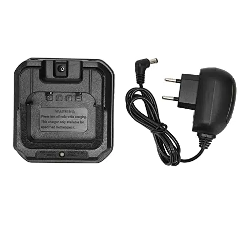 Baofeng BF 9700 Radio-Ladegerät mit Netzteil-Adapter - Ladestation für Funkgeräte (EU-Stecker)
