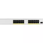 Cisco Systems Catalyst 1000-24T-4G-L Netzwerk-Switch, 24 Gigabit Ethernet-Ports, 4 1G-SFP-Uplink-Ports, lüfterloser Betrieb