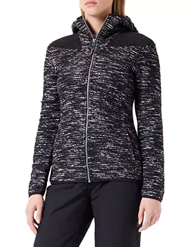 CMP Damen Wolljacke - Stilvolle schwarze Jacke