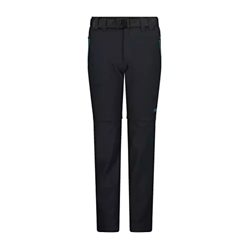 CMP Kinder Stretch-Zip-off-Hose - Anthrazit-Riff