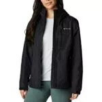 Columbia Damen, Wasserdicht Regenjacke, Black