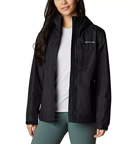 Columbia Damen, Wasserdicht Regenjacke, Black