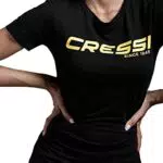 Cressi Damen T-Shirt - Schwarz Gelb