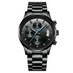 CRRJU Herren Uhr wasserdichte Chronographen Armbanduhr Männer Edelstahlarmband Business Analog Quarzuhr mit Kalender