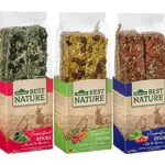 Dehner Best Nature Nagersnack Superfood Sticks für Zwergkaninchen und Nager