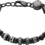 Armband Diesel für Männer aus schwarzem Edelstahl - Modell DX0961001