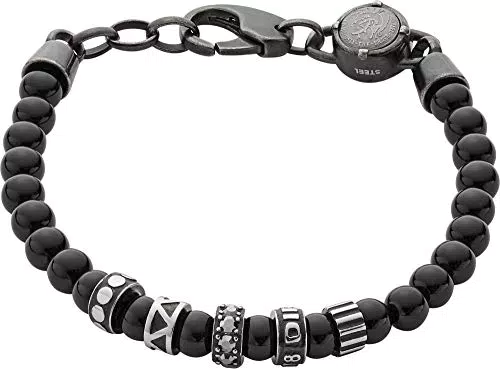 Armband Diesel für Männer aus schwarzem Edelstahl - Modell DX0961001