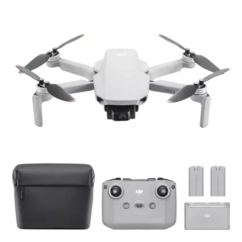 DJI Mini 2 SE Fly More Combo - Leichte Mini-Kameradrohne mit 2.7K Video und intelligenten Modi