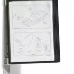 Durable Sichttafelwandhalter Vario Magnet Wall 5 - Sichttafeln A4 - Schwarz