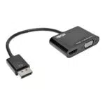Eaton DisplayPort 1.2 zu VGA / HDMI Konverter Adapterbox, 4K @ 30Hz, Plug-and-Play - P136-06N-HV-V2