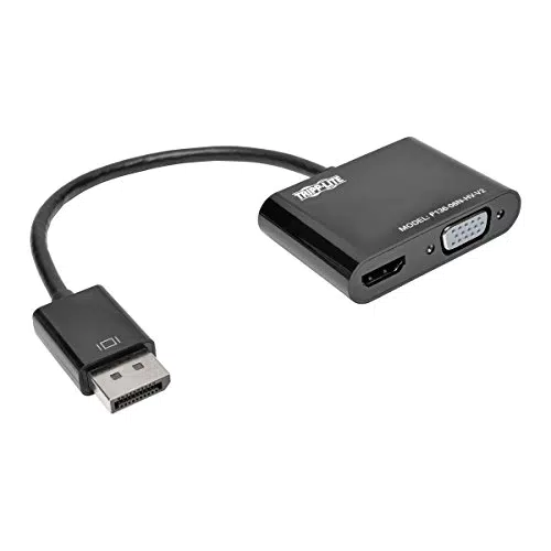 Eaton DisplayPort 1.2 zu VGA / HDMI Konverter Adapterbox, 4K @ 30Hz, Plug-and-Play - P136-06N-HV-V2