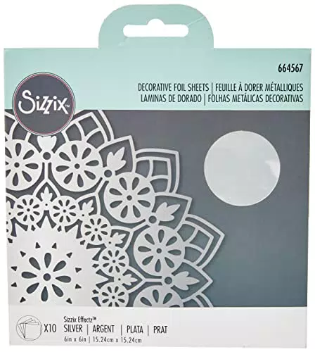 Dekorative Folienblätter Silber - Effektz