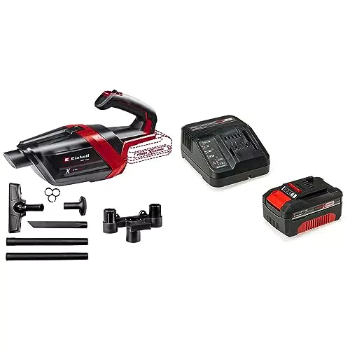 Einhell Akku-Handstaubsauger TE-HV 18/06 Li Power X-Change - Kabelloser Staubsauger mit 18 V Leistung