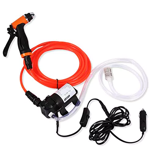Ejoyous Hochdruck Autowaschpumpe 12V Elektrische Autowaschanlage Kit