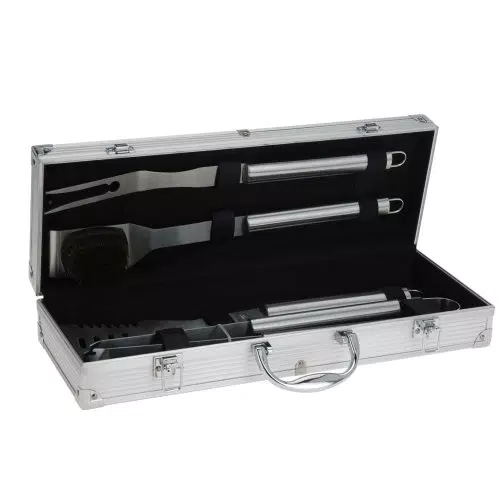Grillwerkzeug aus luxuriösem Edelstahlgehäuse - EK HANDEL BBQ Collection