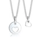 Elli Damen Halskette mit Herz-Anhänger aus 925 Sterling Silber