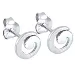 Ohrringe Damen Elli Spirale Geo Ohrstecker in 925 Sterling Silber