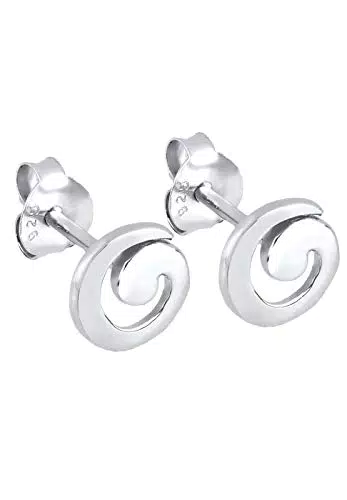 Ohrringe Damen Elli Spirale Geo Ohrstecker in 925 Sterling Silber