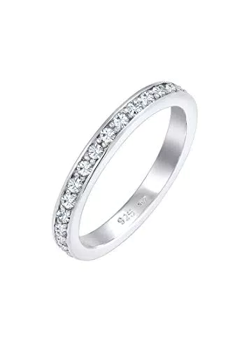 "Elli Damen Ring mit Kristallen in 925 Sterling Silber"