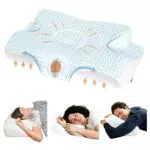 Orthopädisches Nackenstützkissen aus Memory Foam von Elviros - Ergonomisches Schlafkissen für Nackenschmerzen und Schnarchen