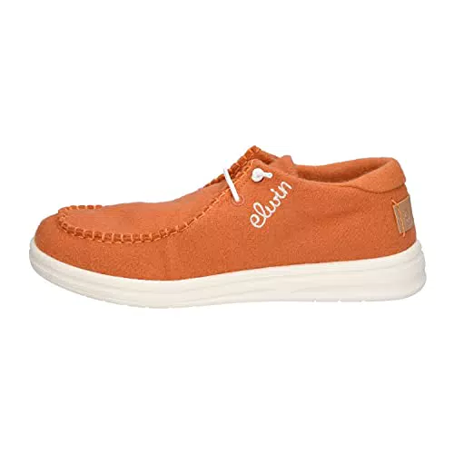 Elwin Damen Sneaker - Orange/Lichtbraun